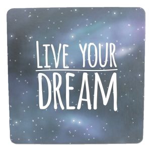 Live your dream - Happy - Wenskaart