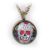 Skull red eye amulet